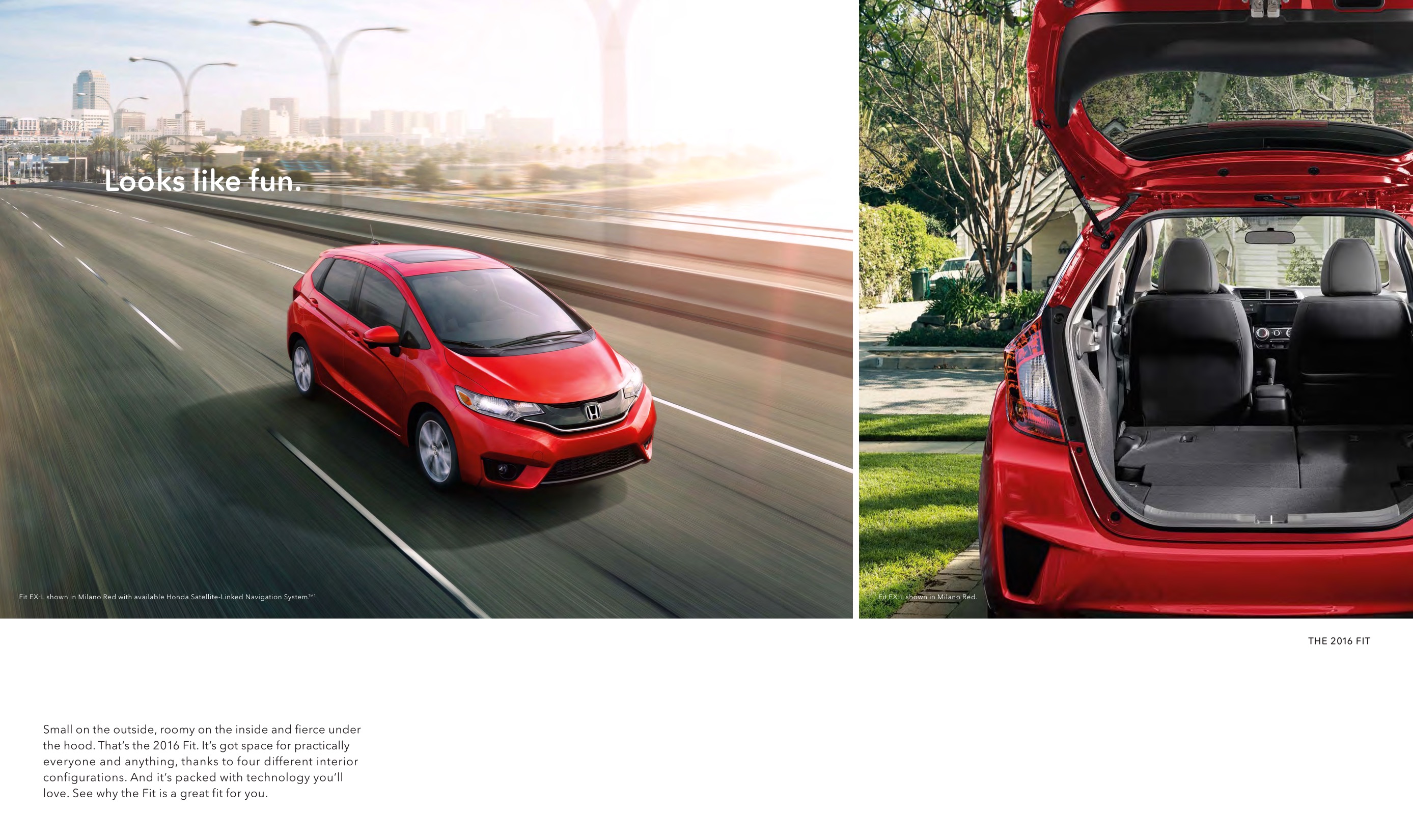 2016 Honda Fit Brochure Page 1